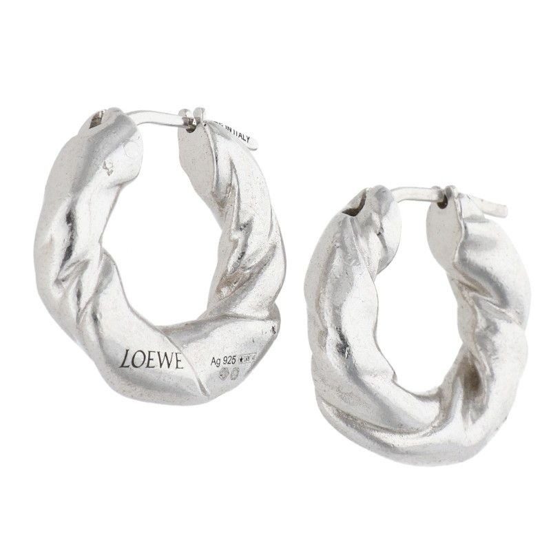 Loewe Napa Twist Silver Earrings