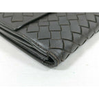 Bottega Veneta Wallet Intrecciato Brown Leather Hook Bifold — view 3