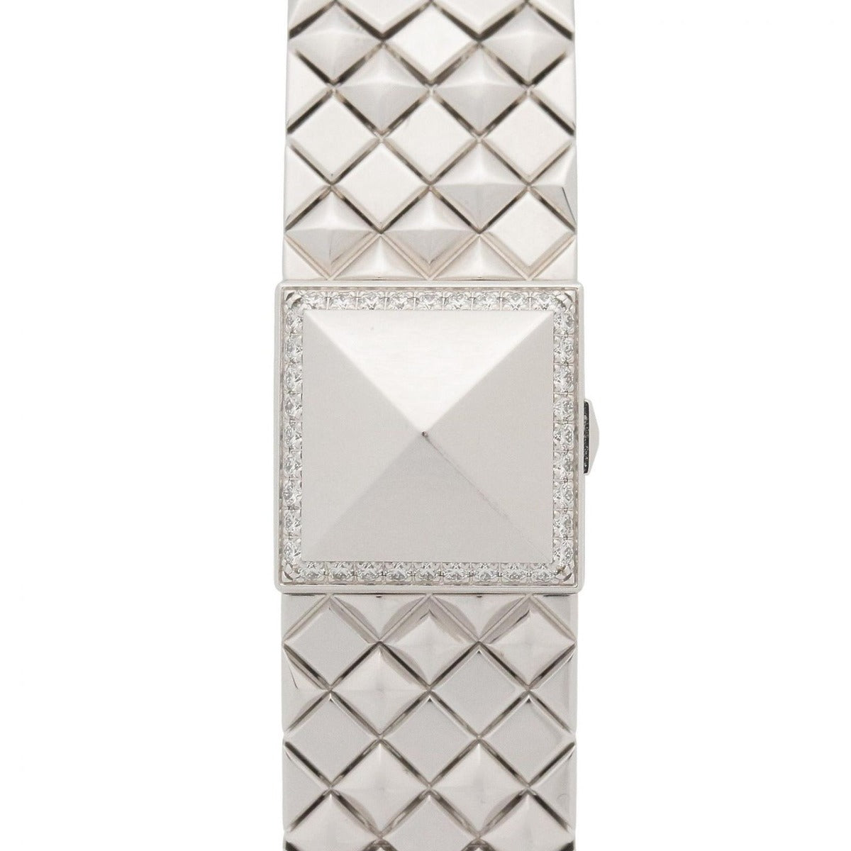 Hermes Watch Medall Mini Silver 18K White Gold — view 2