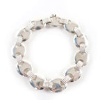 Hermes Vintage Schrois 925 Bangle Accessory Bracelet Silver Weight 51.1 — view 2