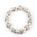 Hermes Vintage Schrois 925 Bangle Accessory Bracelet Silver Weight 51.1