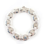 Hermes Vintage Schrois 925 Bangle Accessory Bracelet Silver Weight 51.1