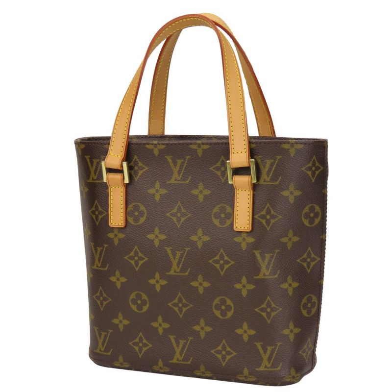 Louis Vuitton Handbag Vavin PM Monogram Nubuck Brown Gold Hardware — view 2
