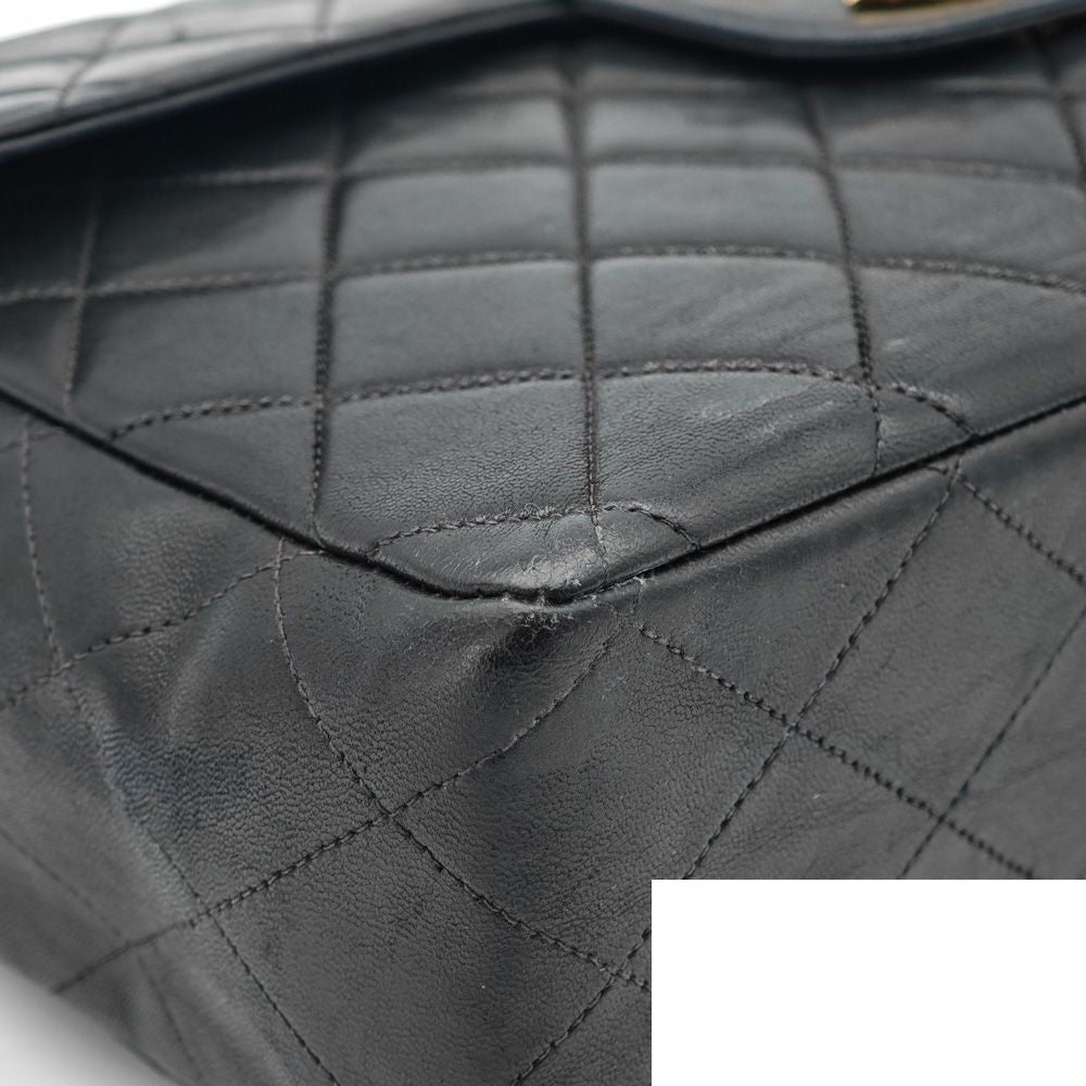 Chanel Maxi Quilted Lambskin Bag Handbag Flap Bag Black — view 8