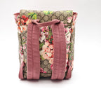 Gucci Backpack Diaper Bag Floral Pattern Cherry Blossom Beige Pink Multicolor — view 3
