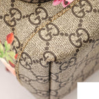 Gucci Backpack Diaper Bag Floral Pattern Cherry Blossom Beige Pink Multicolor — view 7