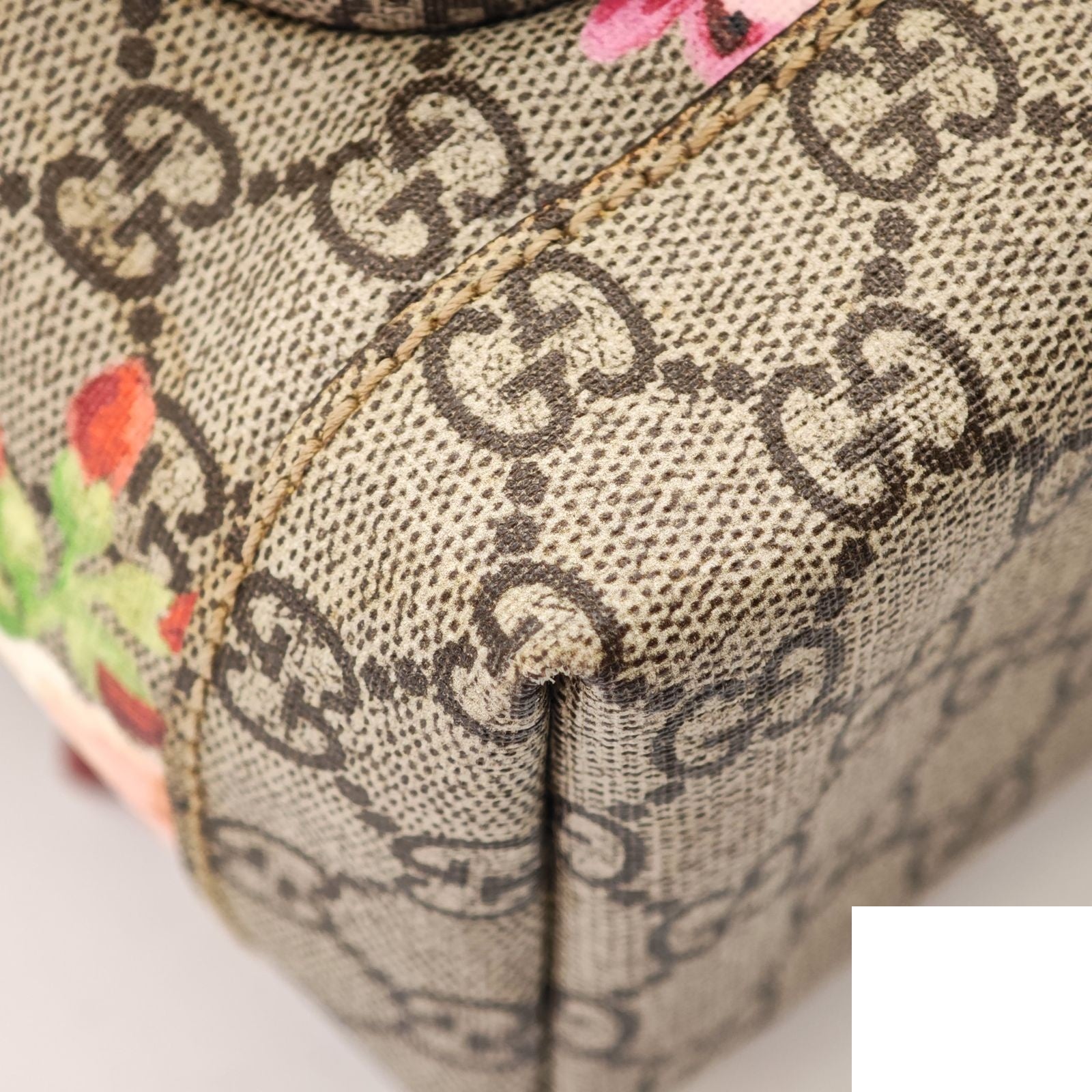 Gucci Backpack Diaper Bag Floral Pattern Cherry Blossom Beige Pink Multicolor — view 7