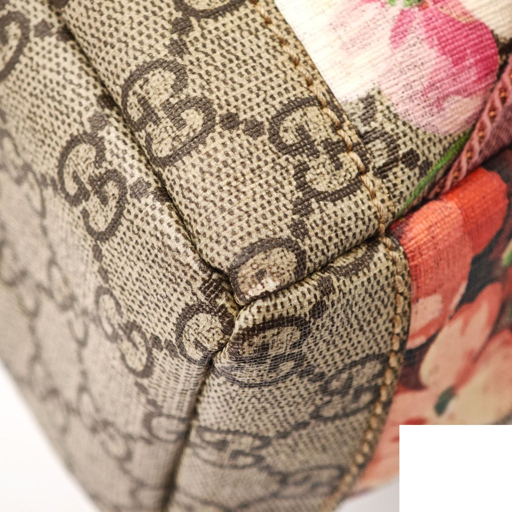 Gucci Backpack Diaper Bag Floral Pattern Cherry Blossom Beige Pink Multicolor — view 8