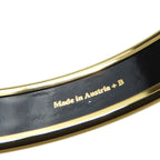 Hermes Bracelet Emile PM Metal Cloisonne Multicolor Gold Red Sailboat Engraved — view 7