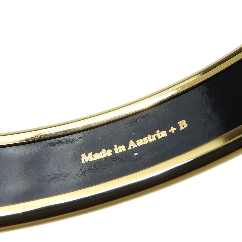 Hermes Bracelet Emile PM Metal Cloisonne Multicolor Gold Red Sailboat Engraved — view 7