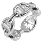 Hermes Chaine D'ancre Anchene PM Silver 925 Size 8 5.4 g Ring