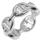 Hermes Chaine D'ancre Anchene PM Silver 925 Size 8 5.4 g Ring — view 2