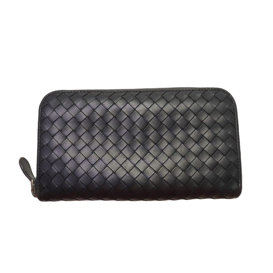 Bottega Veneta Intrecciato Leather Zip Around Wallet