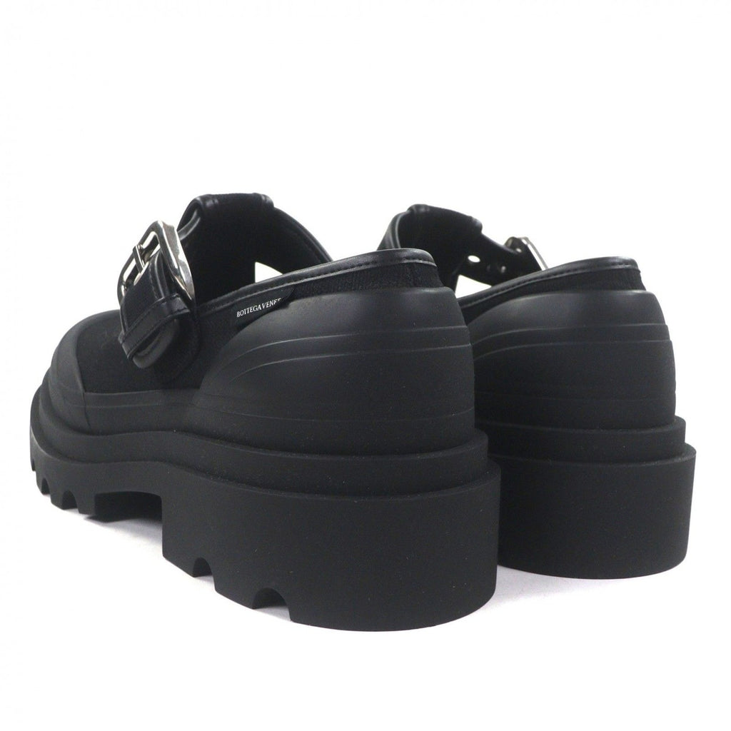 Bottega Veneta Trek Meri Jane Canvas Leather Shoes Loafers Black 42 — view 4