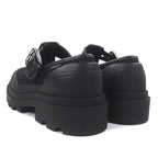 Bottega Veneta Trek Meri Jane Canvas Leather Shoes Loafers Black 42 — view 4