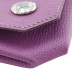 Hermes Le Van Cattle Vaux Epson Purple Coin Case — view 4