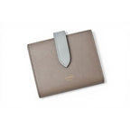 Celine Wallet Bifold Mini Strap Bicolor Gray Blue — view 2
