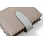 Celine Wallet Bifold Mini Strap Bicolor Gray Blue — view 8