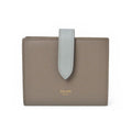 Celine Wallet Bifold Mini Strap Bicolor Gray Blue