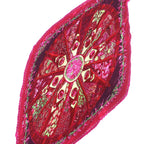 Hermes Pleated Carre Auxpays Des Epices in the Land of Spice Silk Magenta Scarf — view 4