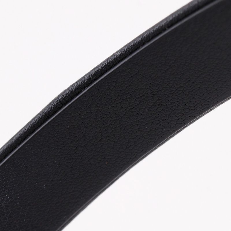 Chanel Headband Coco Mark Chain Lambskin Black Silver — view 9