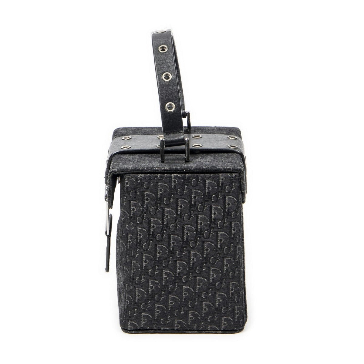 Dior Street Chic Mini Vanity Case Black Trotter Pattern Canvas — view 3
