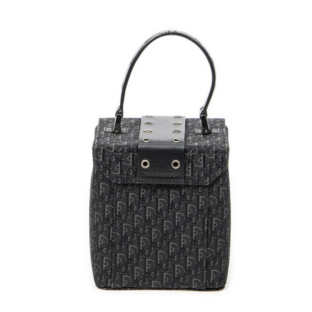 Dior Street Chic Mini Vanity Case Black Trotter Pattern Canvas — view 5