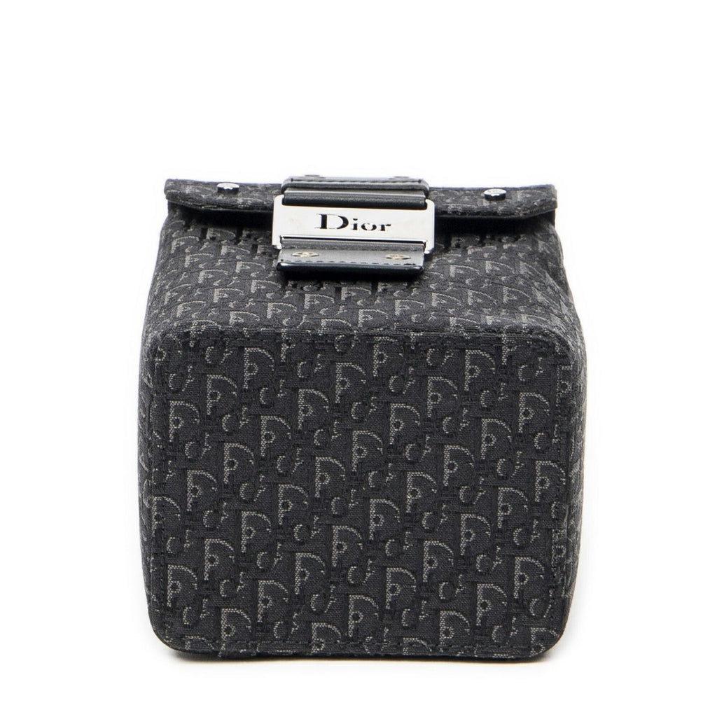 Dior Street Chic Mini Vanity Case Black Trotter Pattern Canvas — view 6