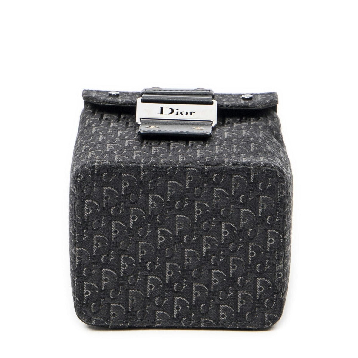 Dior Street Chic Mini Vanity Case Black Trotter Pattern Canvas — view 6