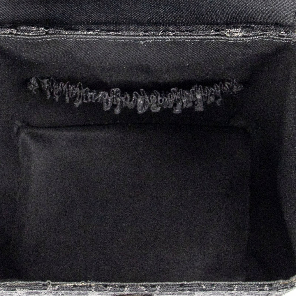 Dior Street Chic Mini Vanity Case Black Trotter Pattern Canvas — view 9