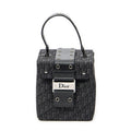 Dior Street Chic Mini Vanity Case Black Trotter Pattern Canvas