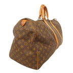 Louis Vuitton Boston Bag Monogram Keepall 55 Brown — view 2