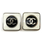 Chanel Metal Coco Mark Square Earrings Ab9777 — view 2