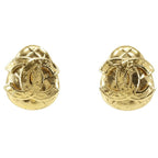Chanel Coco Mark Vintage Gold Plated 94 P 25.6 g Earrings