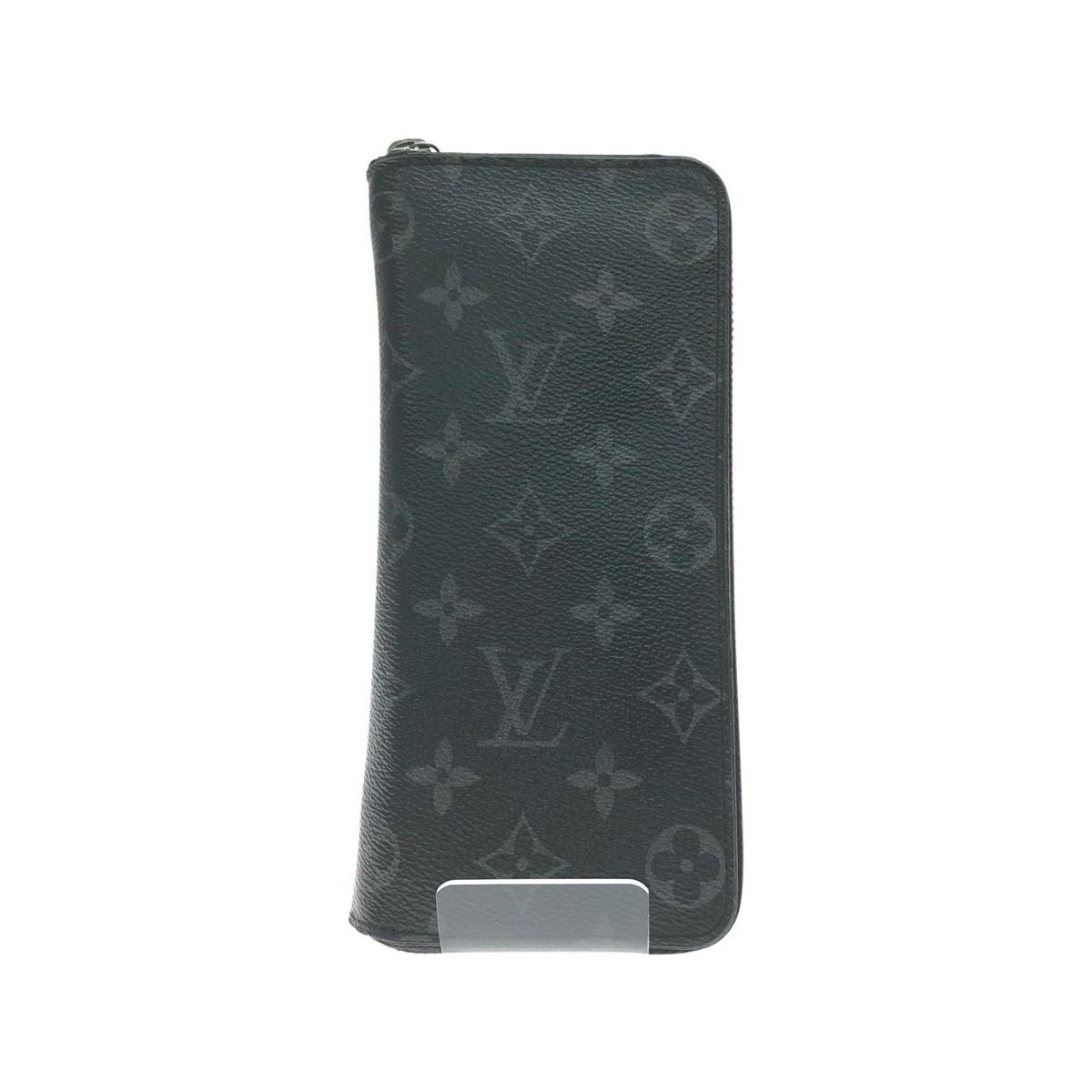 Louis Vuitton Wallet Zippy Vertical Monogram Eclipse Black