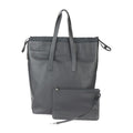 Louis Vuitton Cabas Light Tote Bag Leather Black Silver Hardware Taiga