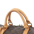 Louis Vuitton Monogram Keepall 60 Leather Boston Bag Tote Carry — view 2