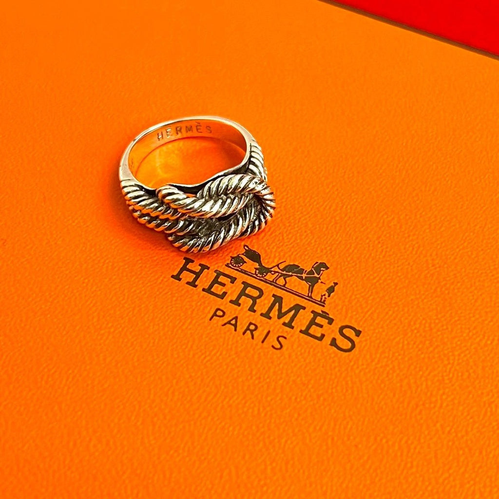 Hermes O-dienne Twist Loop Ring