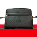 Gucci Vintage Micro GG Logo Leather Shoulder Bag