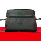 Gucci Vintage Micro GG Logo Leather Shoulder Bag