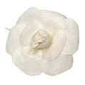 Chanel Camellia Corsage Brooch Flower White