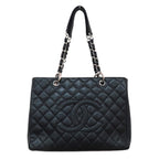 Chanel Grand Shopping Tote GST Shoulder Bag Black Caviar Leather 11 th — view 2