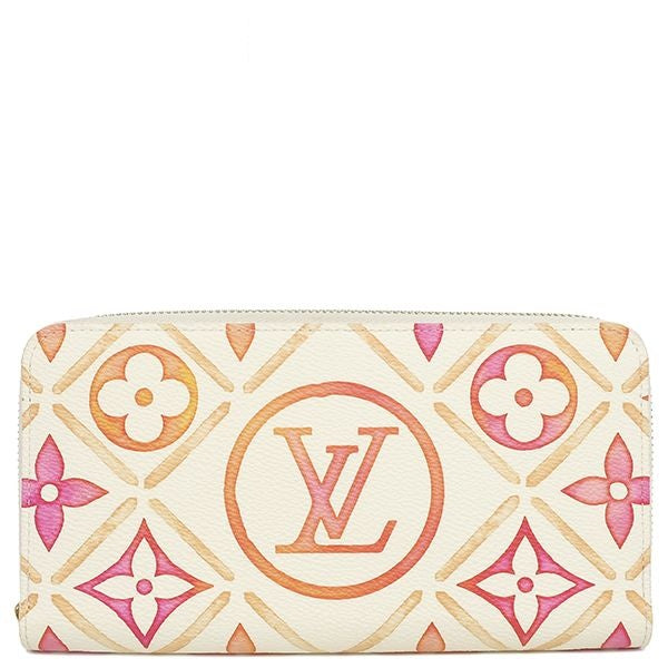 Louis Vuitton Wallet Zippy Monogram Canvas Coral Gold LV by the Pool Collection