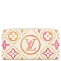 Louis Vuitton Wallet Zippy Monogram Canvas Coral Gold LV by the Pool Collection