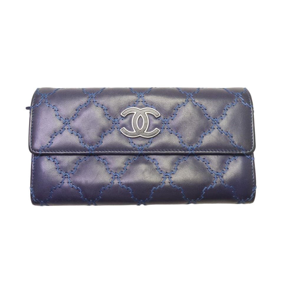 Chanel Wild Stitch Lambskin Bifold Wallet