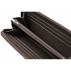Prada Wallet Zip Around Tessuto Dark Brown — view 6