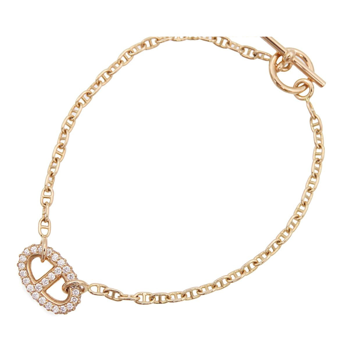 Hermes Farandole Diamond Bracelet Pink Gold 18K