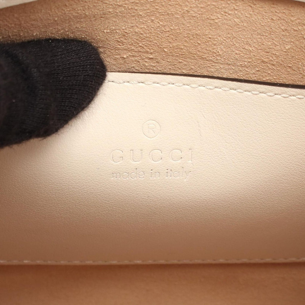 Gucci GG Marmont Off White Leather Minibag Vinega — view 4