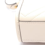 Gucci GG Marmont Off White Leather Minibag Vinega — view 5