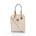 Gucci GG Marmont Off White Leather Minibag Vinega